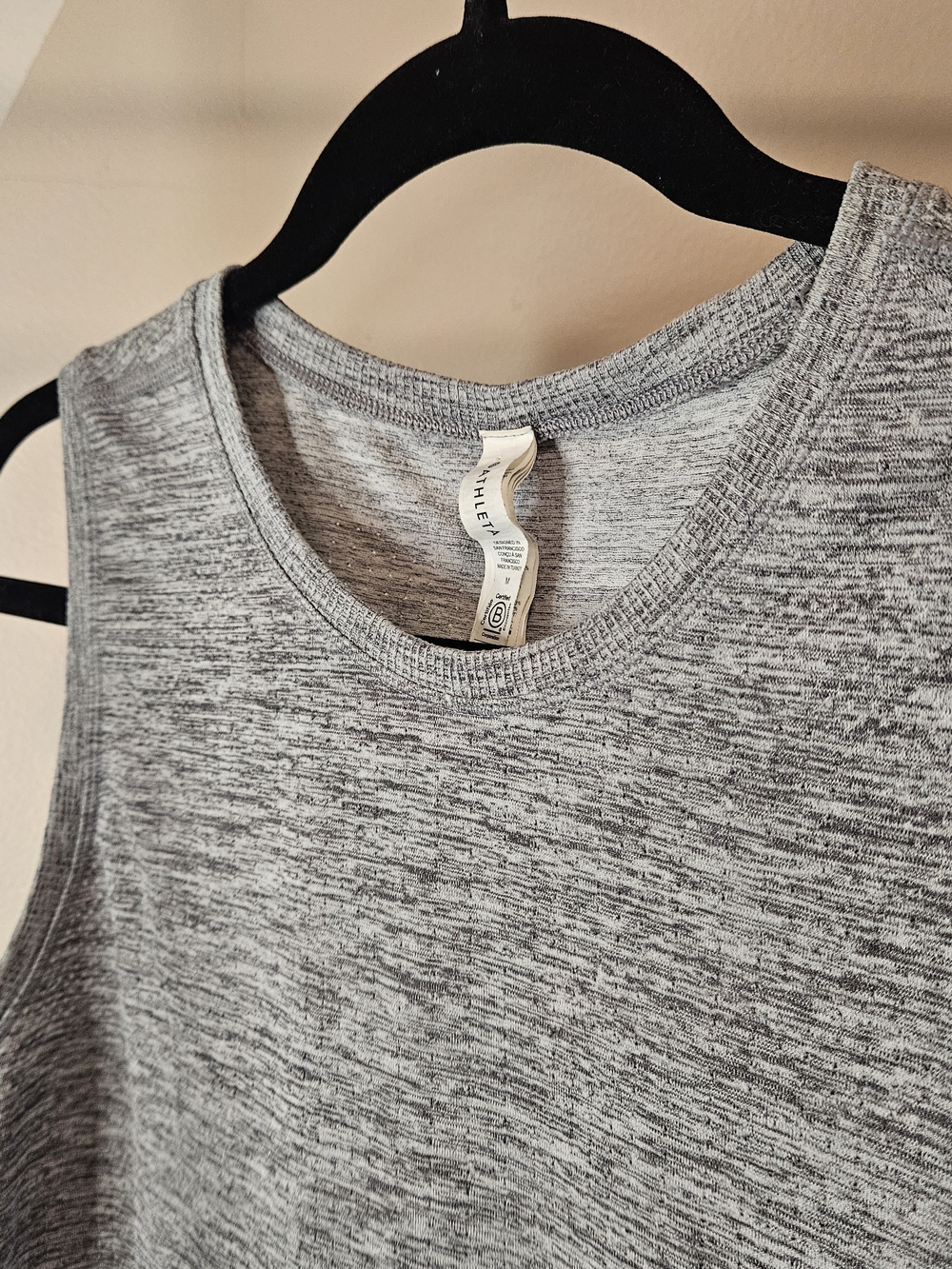 Athleta Heather Gray Knit Tank Top - Picture 3 of 5